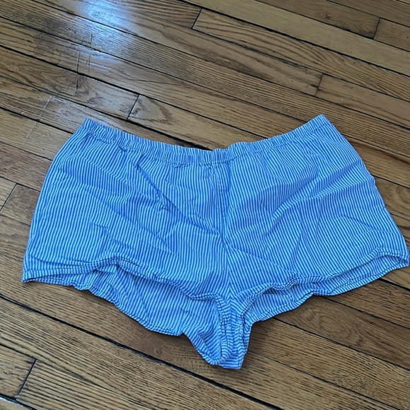 Striped Pajama Set in Large Blue White Stripes - Picture 2 of 5